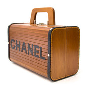 searching for a luxury Chanel Limited Wooden Leather Trunk Case Handbag online?
