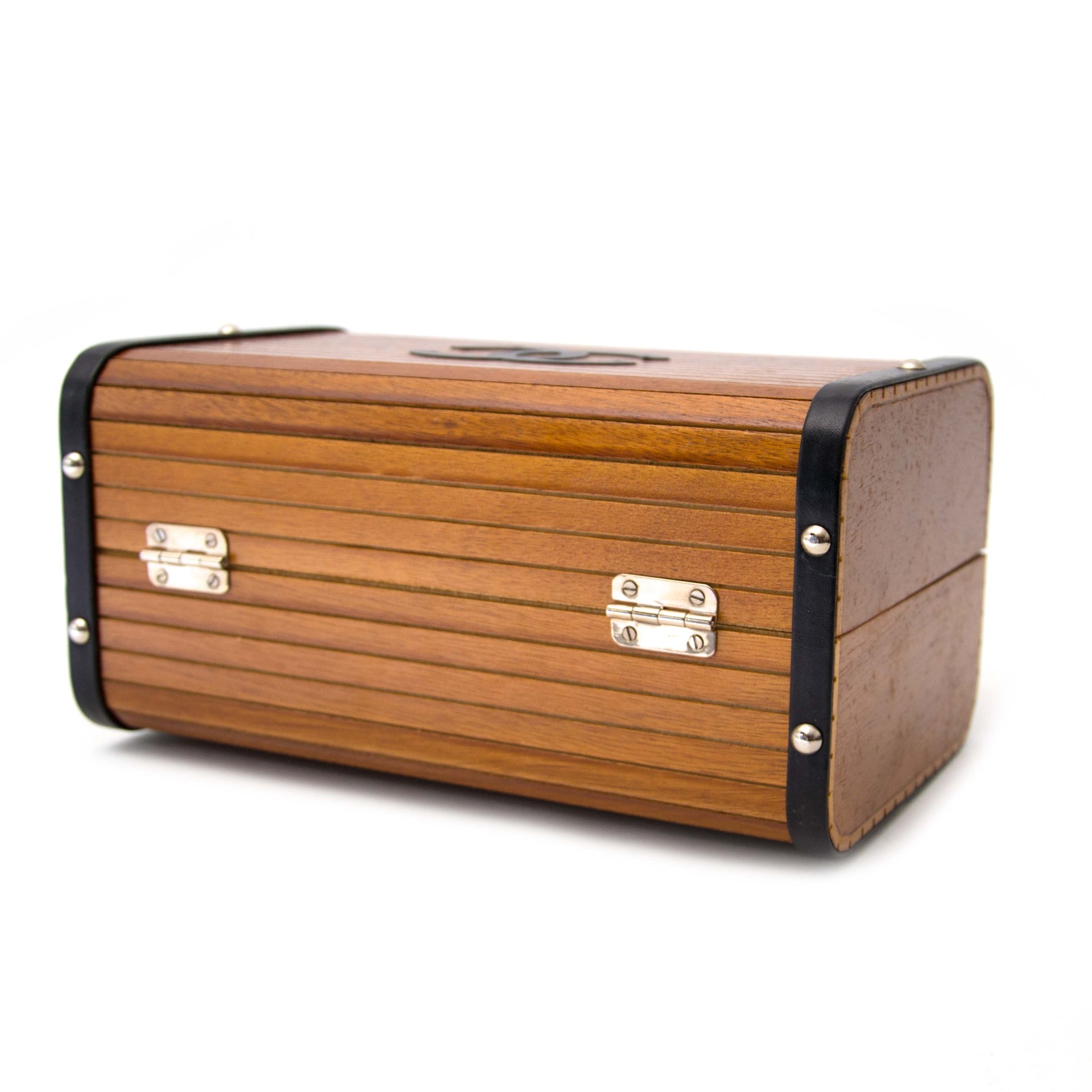 searching for a luxury Chanel Limited Wooden Leather Trunk Case Handbag online?