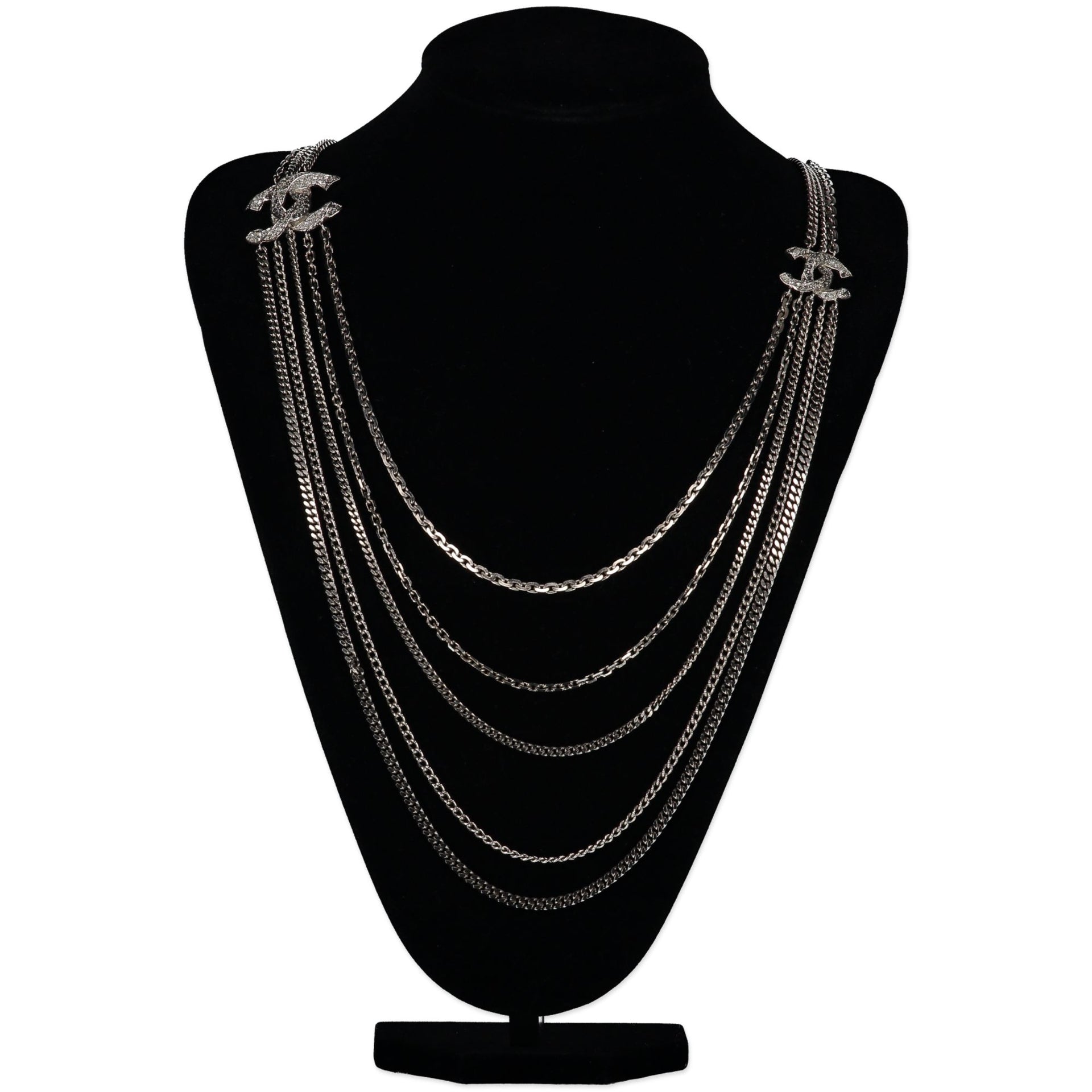 Chanel Silver Chain Logo Belt/Necklace