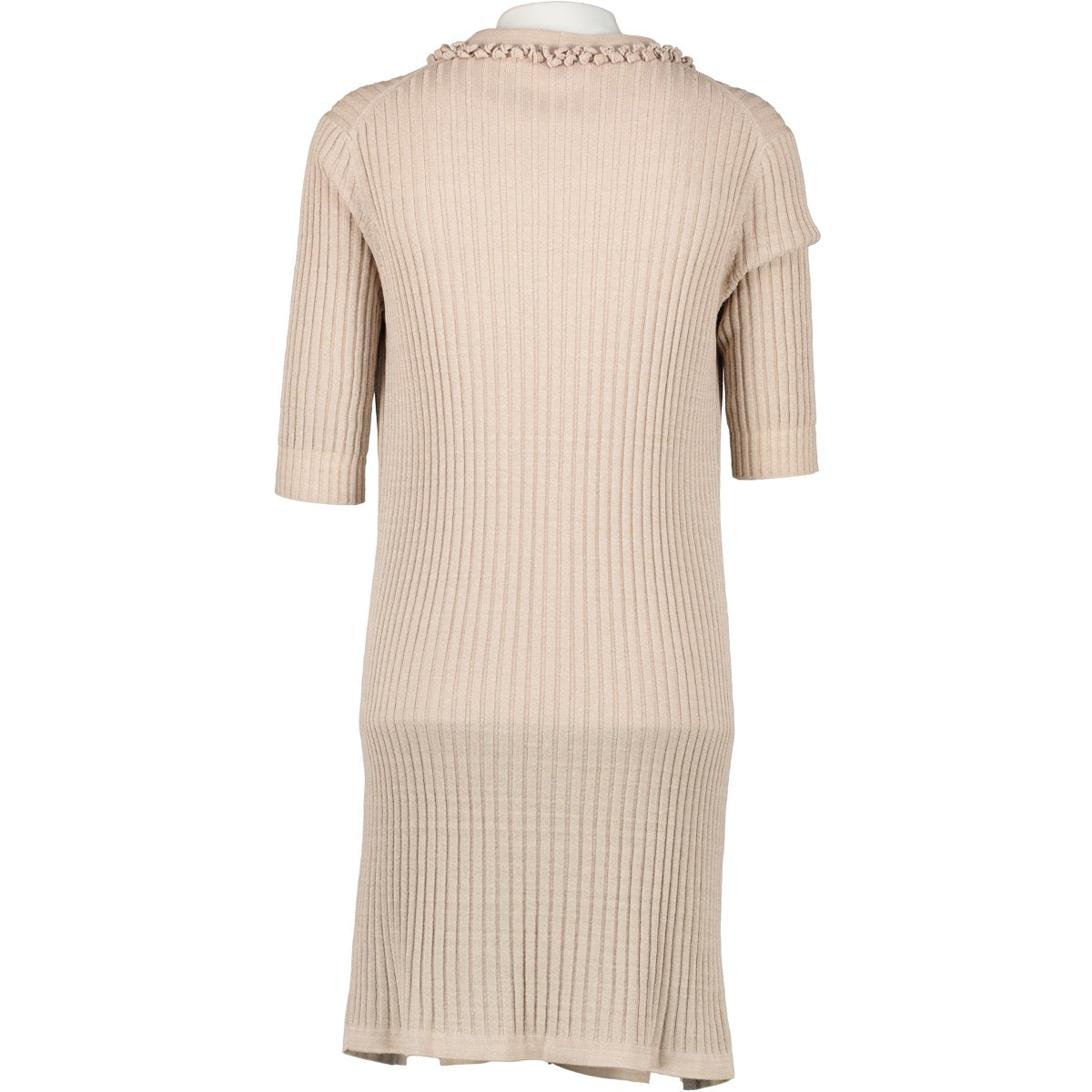 Buy online an authentic second hand Chanel Spring 2009 Beige Cardigan Dress in very good condition at Labellov in Antwerp.