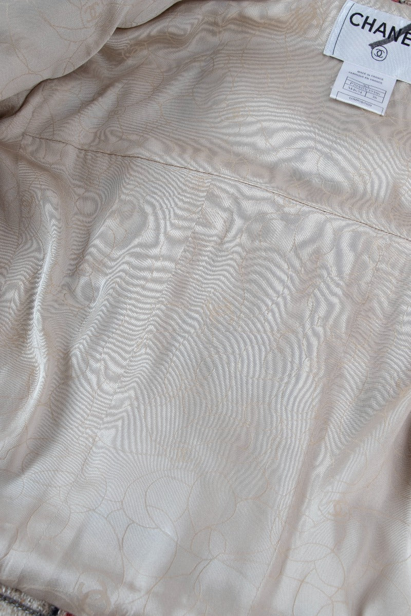 Manteau Duffle en Tweed de Laine Givrée Chanel Automne 2006 - Taille FR38