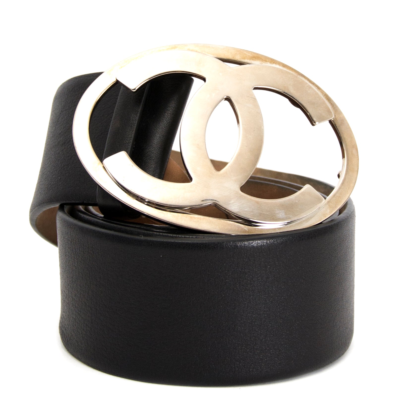 koop veilig online aan de beste prijs Chanel Black CC Belt