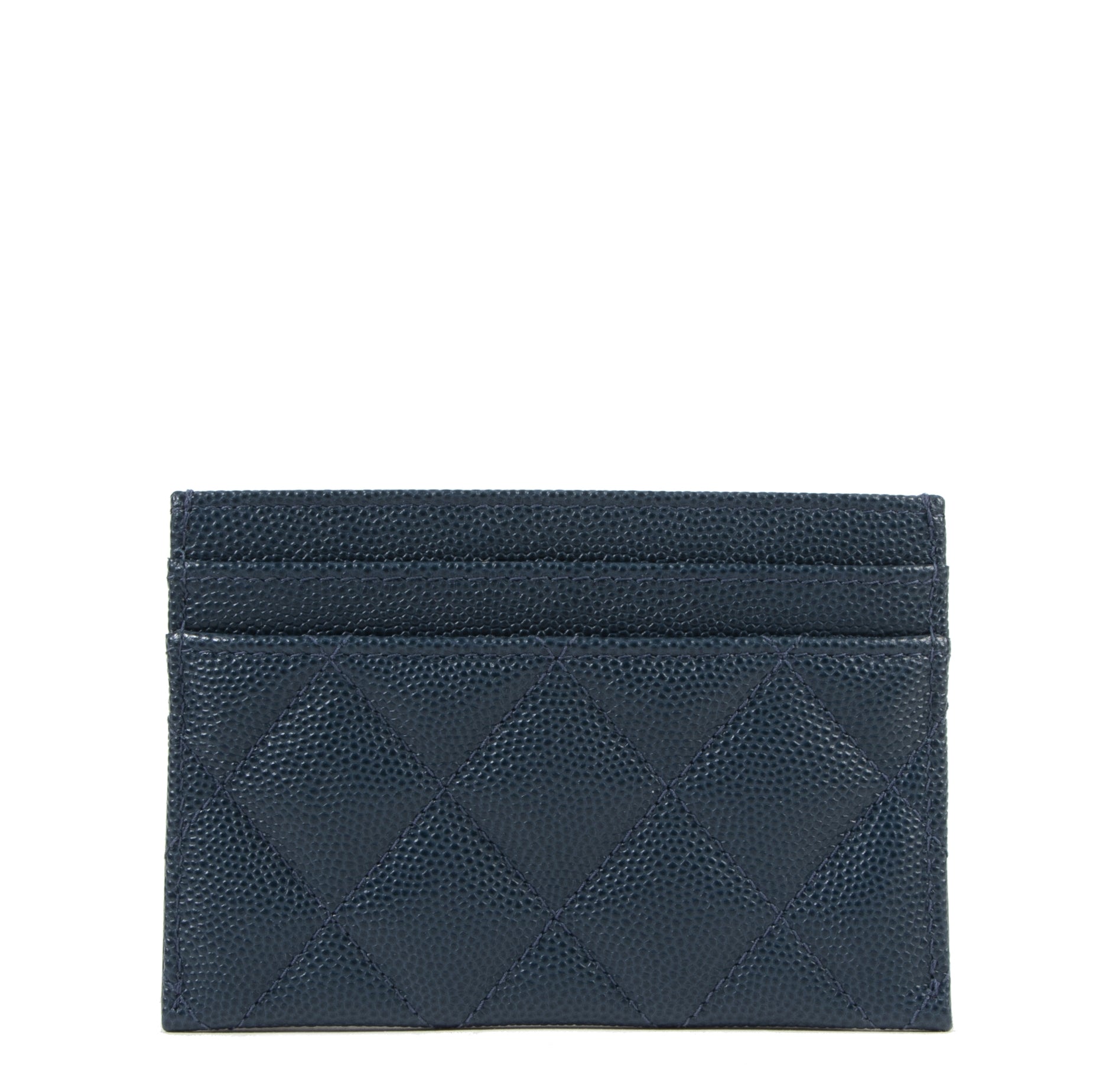 Chanel Black and Blue Card Holder