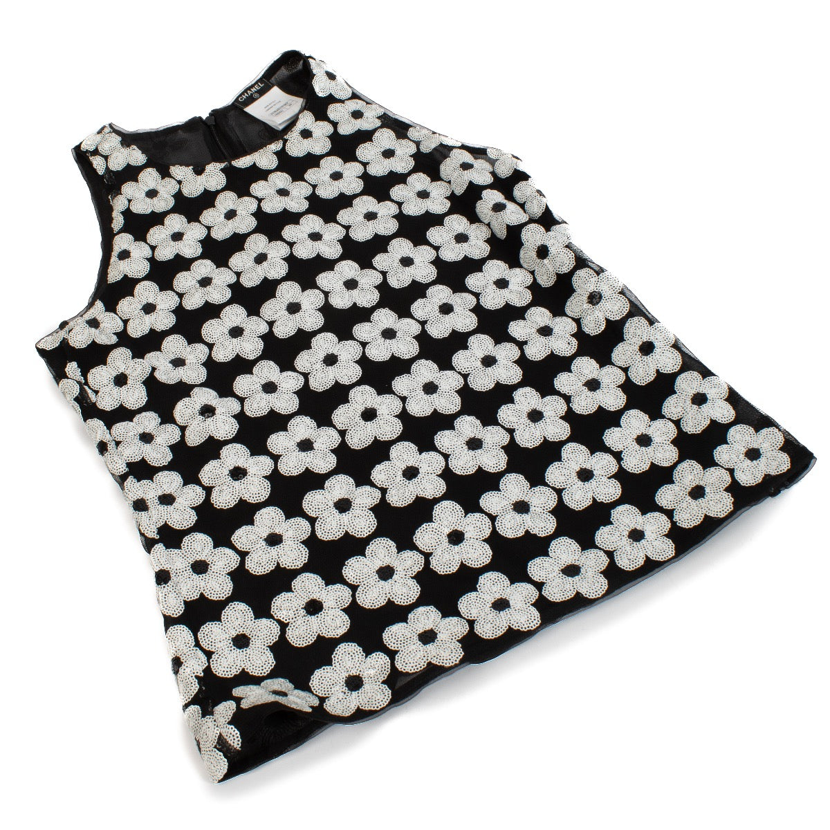 Authentic second hand Chanel 2015 Sequin Flower top on Labellov.com