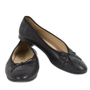 Chanel Caviar Leather Ballet Flats Black - size 39