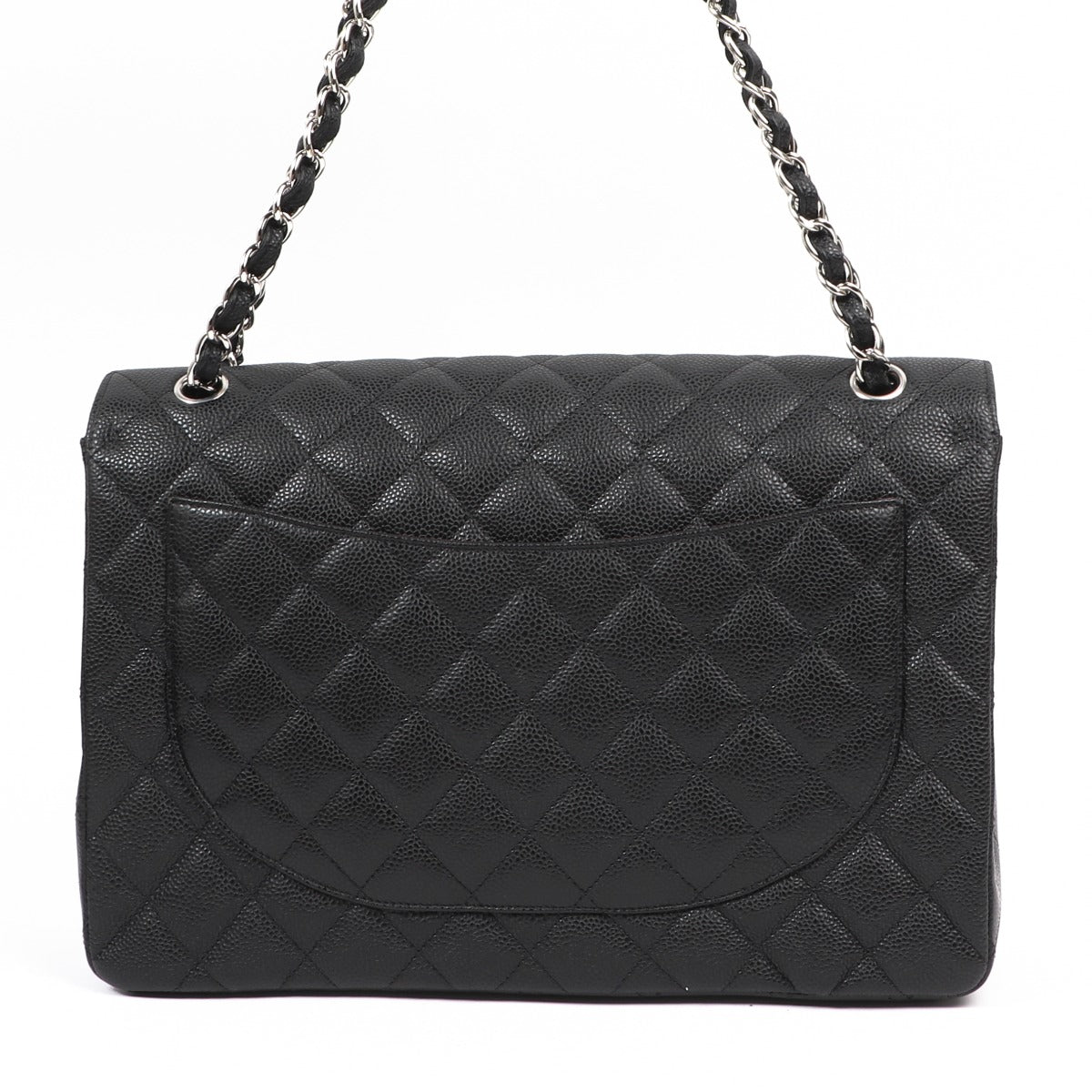 Chanel Black Caviar Maxi Classic Flap Bag