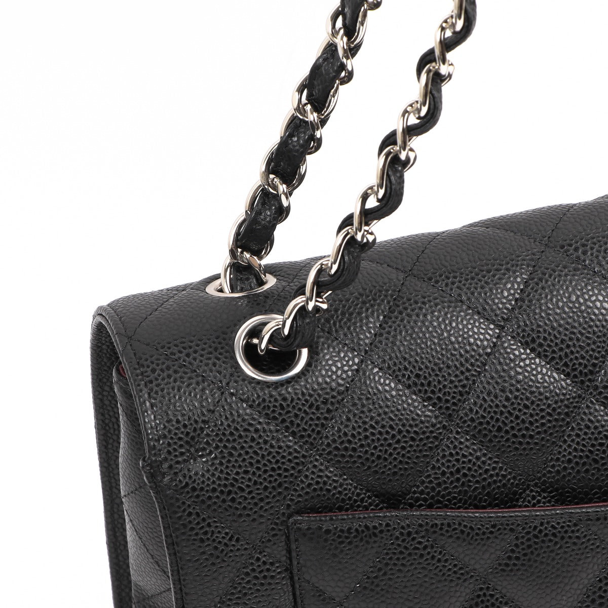 Chanel Black Caviar Maxi Classic Flap Bag