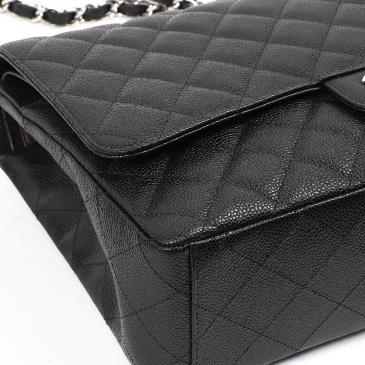 Chanel Black Caviar Maxi Classic Flap Bag