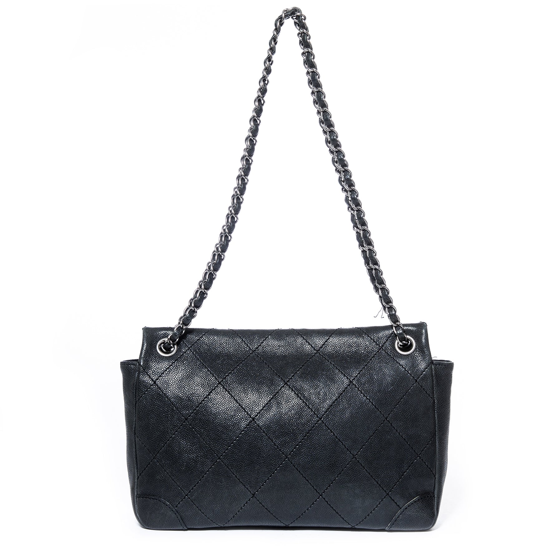 Are you interested in an authentic Chanel Black Caviar Leather Bag