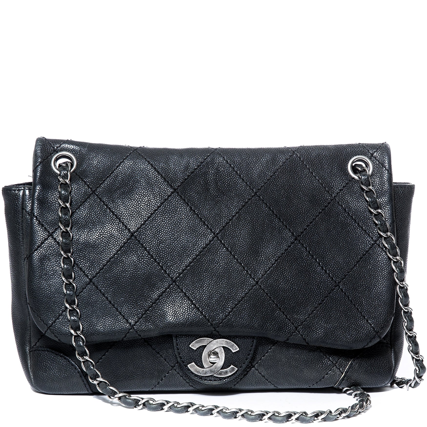Chanel Black Caviar Leather Bag for sale online at Labellov