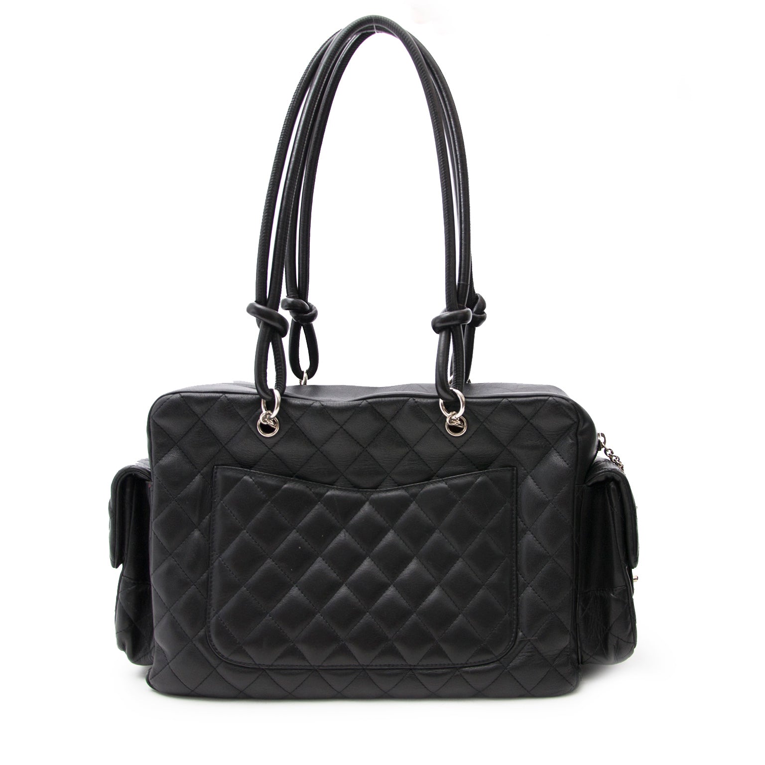 We buy and sell your secondhand designer handbags and accessories such as the Chanel Cambon Reporter Bag for the best price