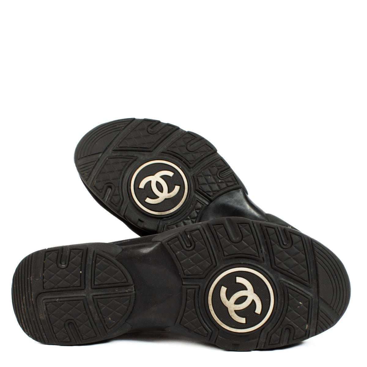 shop 100% authentic second hand Chanel Black Suede Sneakers - Size 40 1/2 on Labellov.com