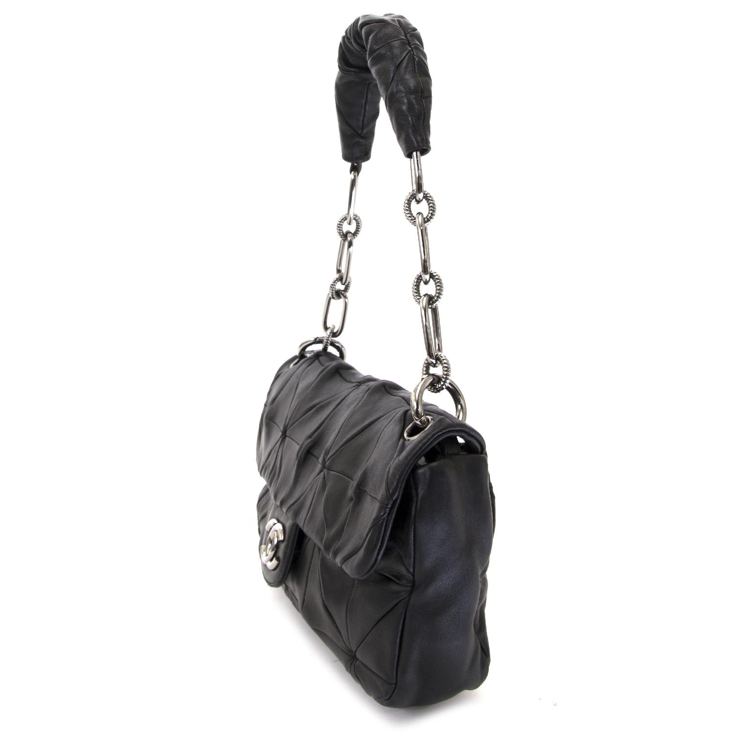 buy Chanel Black Leather Origami Flap Bag for the best price at labellov.com