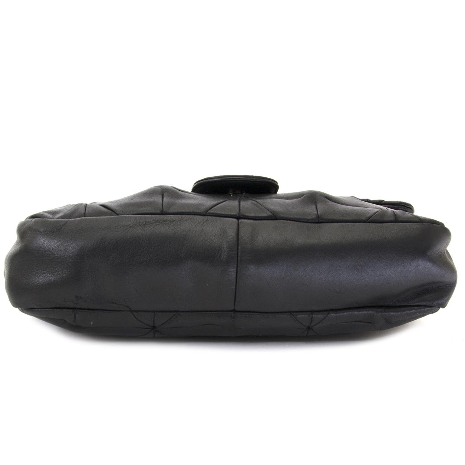 buy Chanel Black Leather Origami Flap Bag and pay save online at labellov.com
