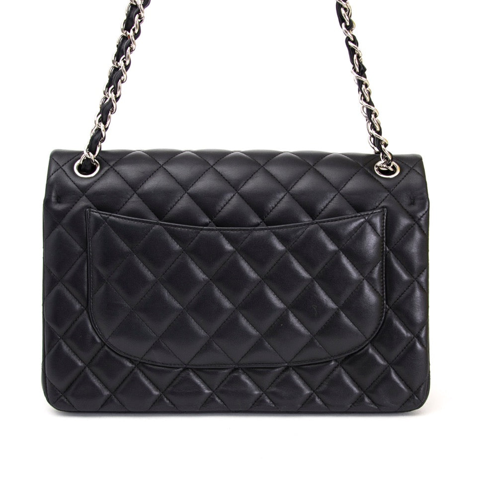 Chanel Black Lambskin Large Classic Bag