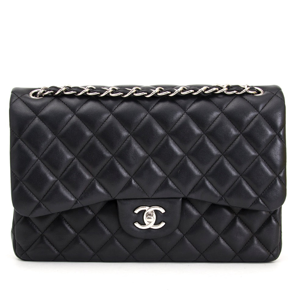 Chanel Black Lambskin Large Classic Bag
