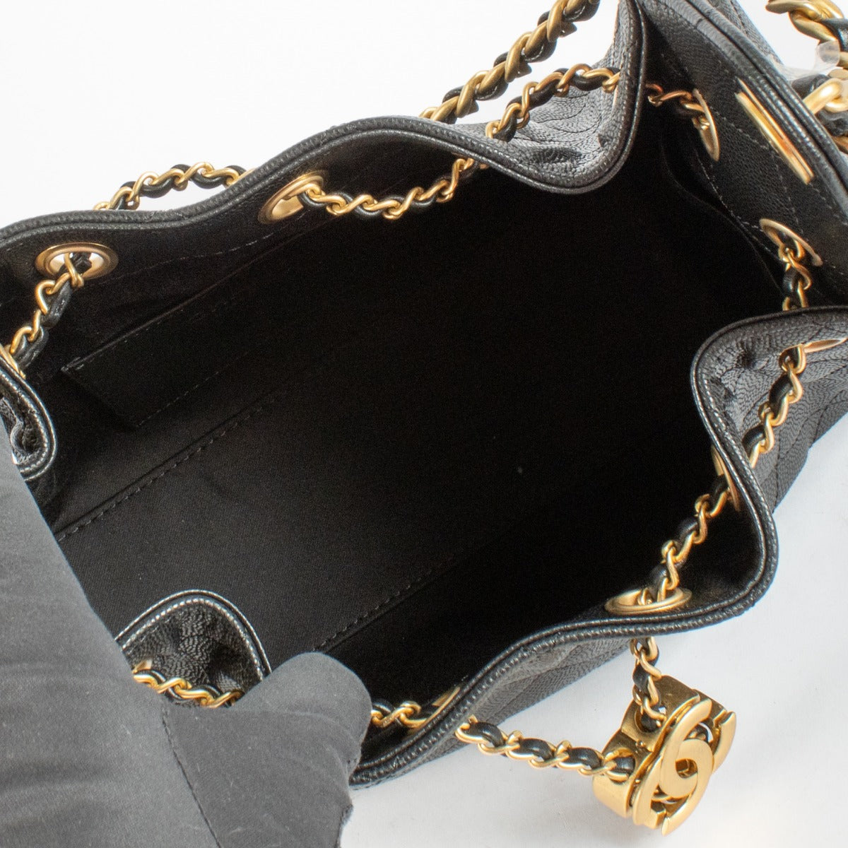 Chanel Black Caviar Chanel 25 Mini Bag