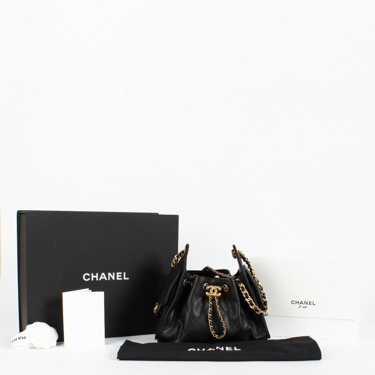 Chanel Black Caviar Chanel 25 Mini Bag