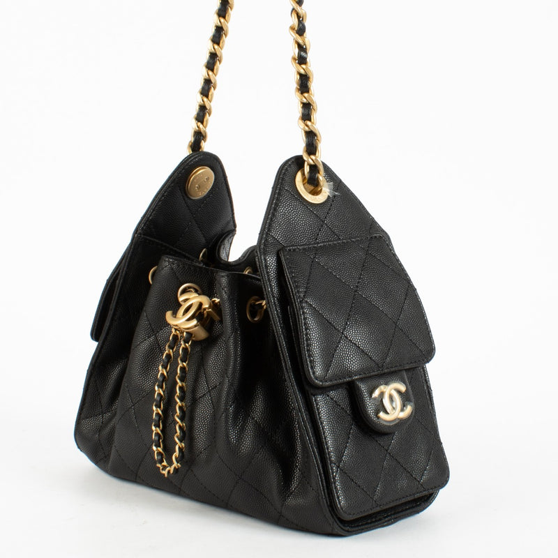 Chanel Black Caviar Chanel 25 Mini Bag