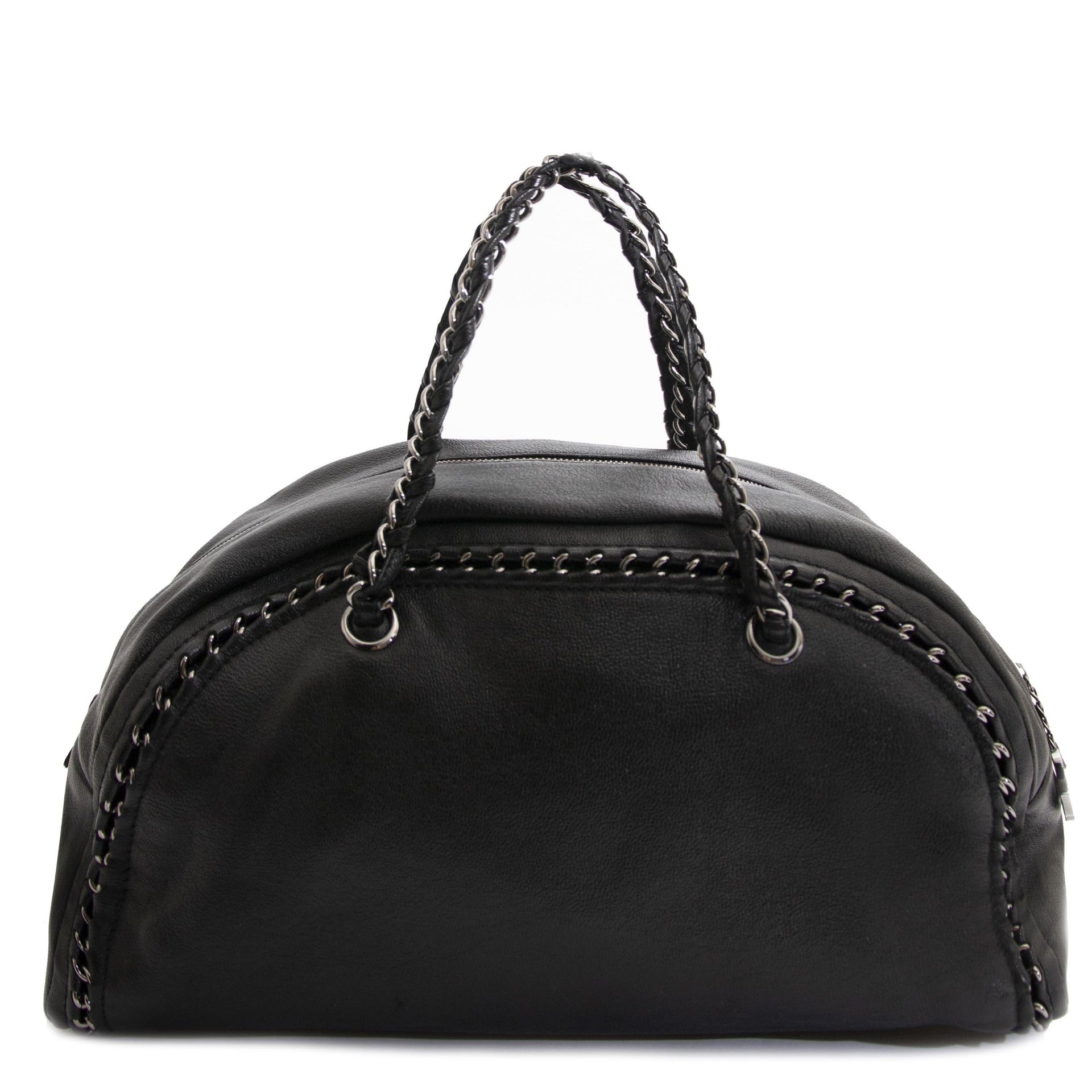 chanel noir bowling sac à vendre pour le prix plus bas à labellov vintage webshop de mode belgique