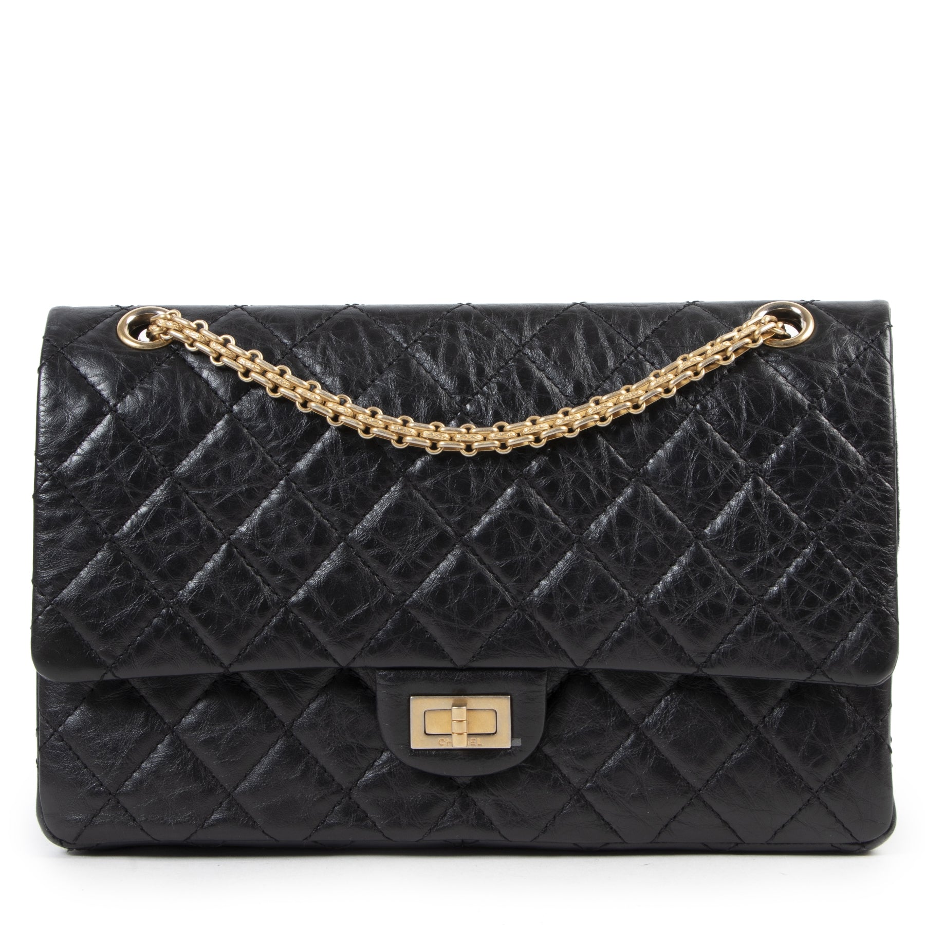Chanel Black 2.55 Reissue 226 Shoulder Bag
