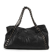 Authentieke Tweedehands Chanel Black Modern Chain Shoulder Bag juiste prijs veilig online shoppen luxe merken webshop winkelen Antwerpen België mode fashion