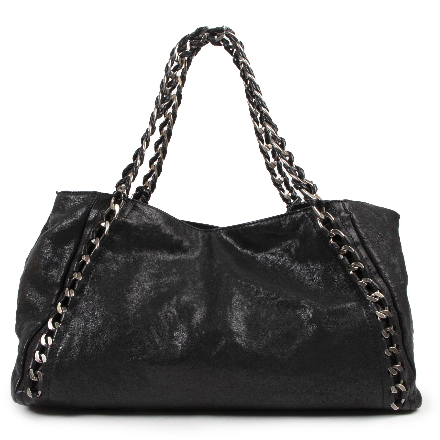 Authentic secondhand Chanel Black Modern Chain Shoulder Bag designer bags fashion luxury vintage webshop safe secure online shopping