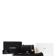 Chanel Black Mini Square Pearl Crush Lambskin Leather Flap Bag for the best price at Labellov secondhand luxury in Antwerp