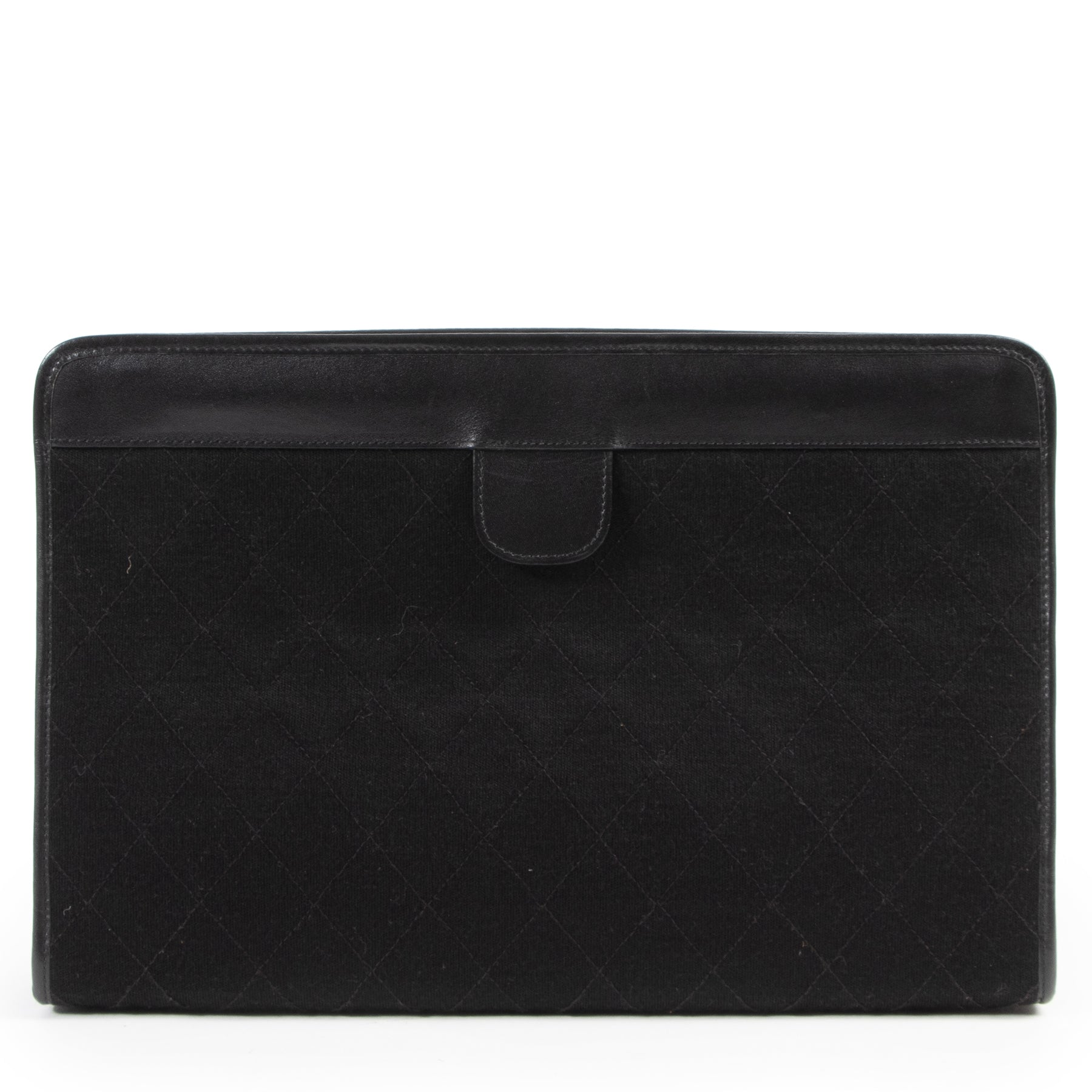 Chanel Black Matelasse CC Clutch