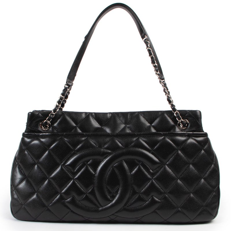 shop safe online Chanel Black Caviar Shopping Tote . excellent condition , Chanel Black Caviar Shopping Tote 100% authentic luxury