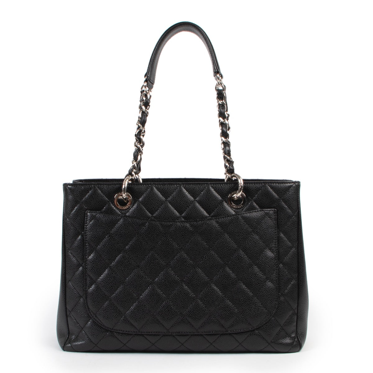 Sac cabas Chanel GST en caviar noir