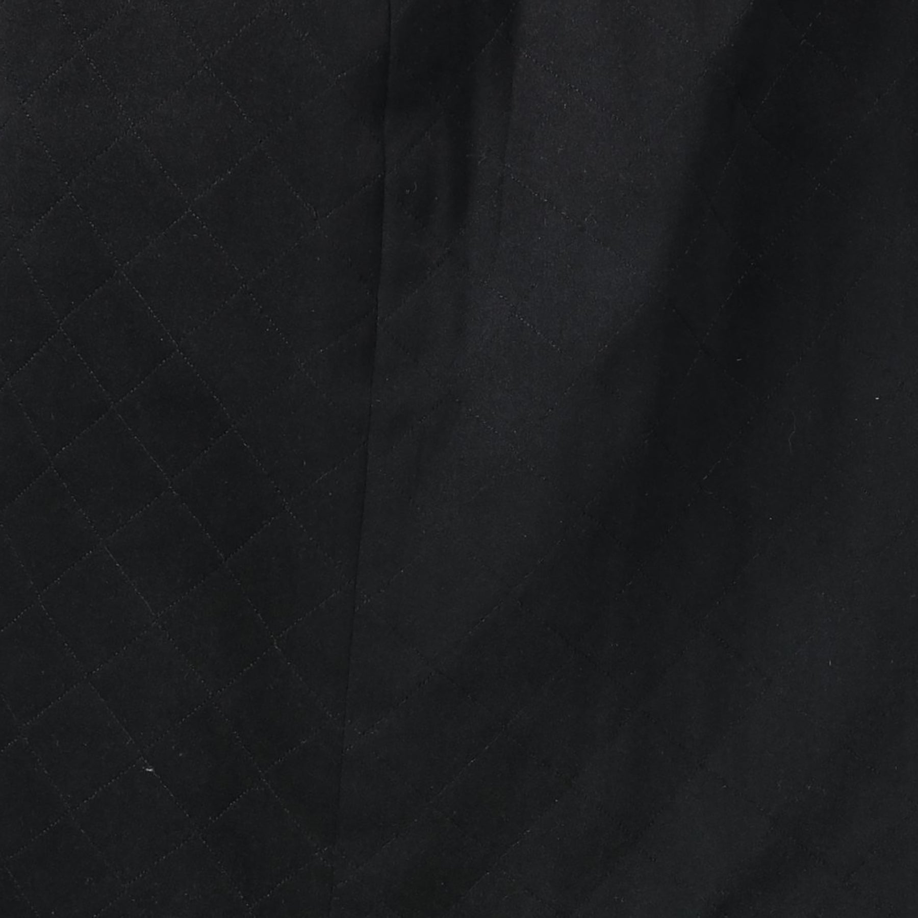 Chanel Black Quilted Satin Skirt