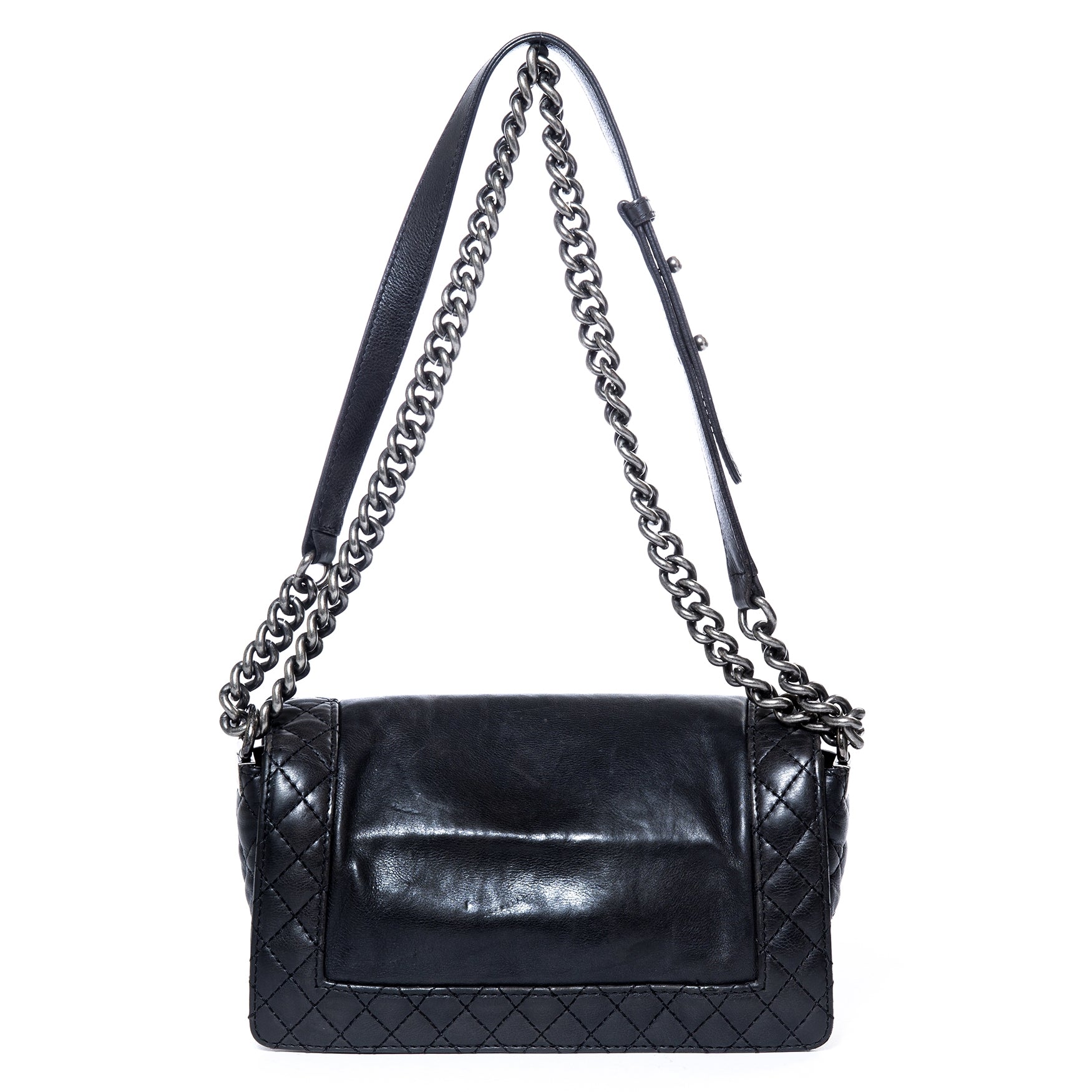chanel boy black calfskin handbag now for sale at labellov vintage fashion webshop belgium