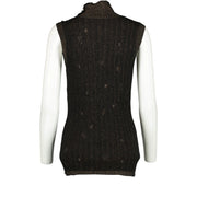 Chanel 11A Black Lamé Knit Top