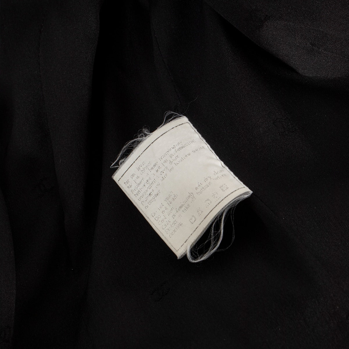 Chanel Vintage Black Tweed Wooden Button Long Coat