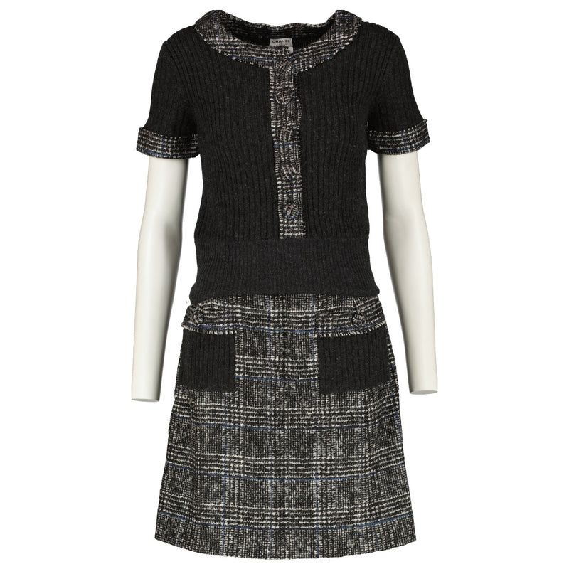 shop 100% authentic second hand Chanel Grey Set - Size 38 on Labellov.com
