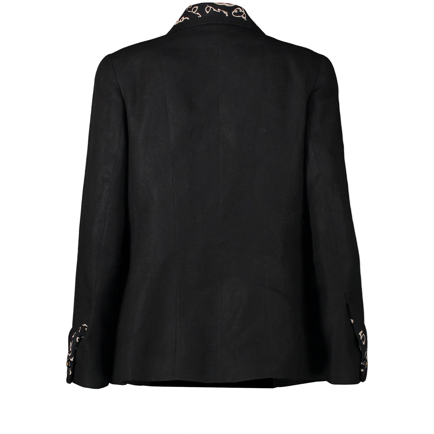 Chanel Black Linen Blazer pour le meilleur prix chez Labellov à Anvers