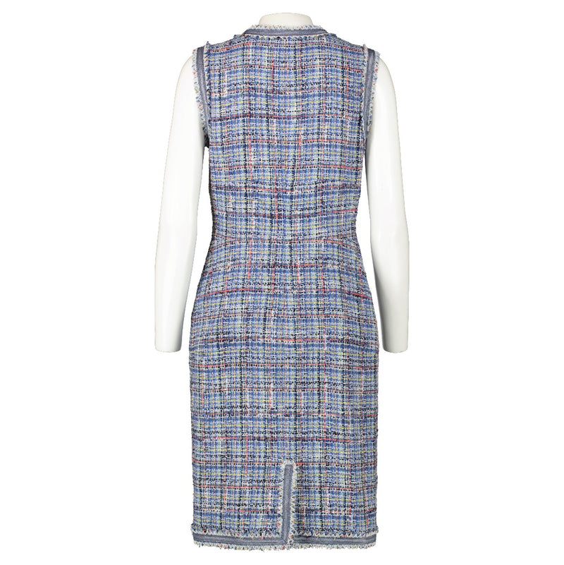 Chanel 09P Blue Tweed Dress