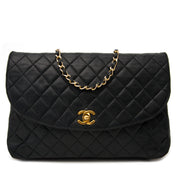 Preloved Chanel Vintage Black Quilted Shoulder Bag