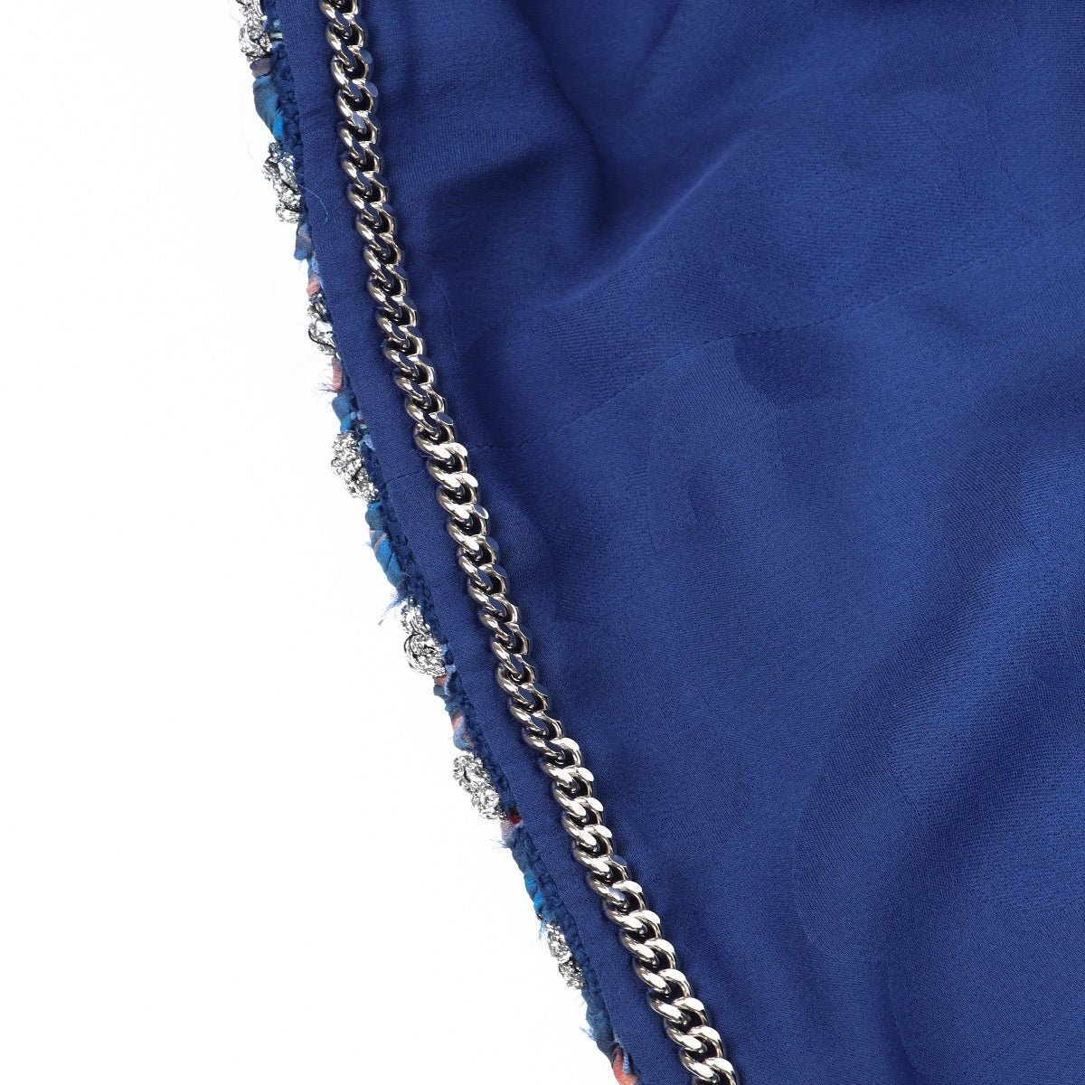 Chanel Electric Blue Cotton Tweed Jacket Size 34 P73947 V65556 NL377
