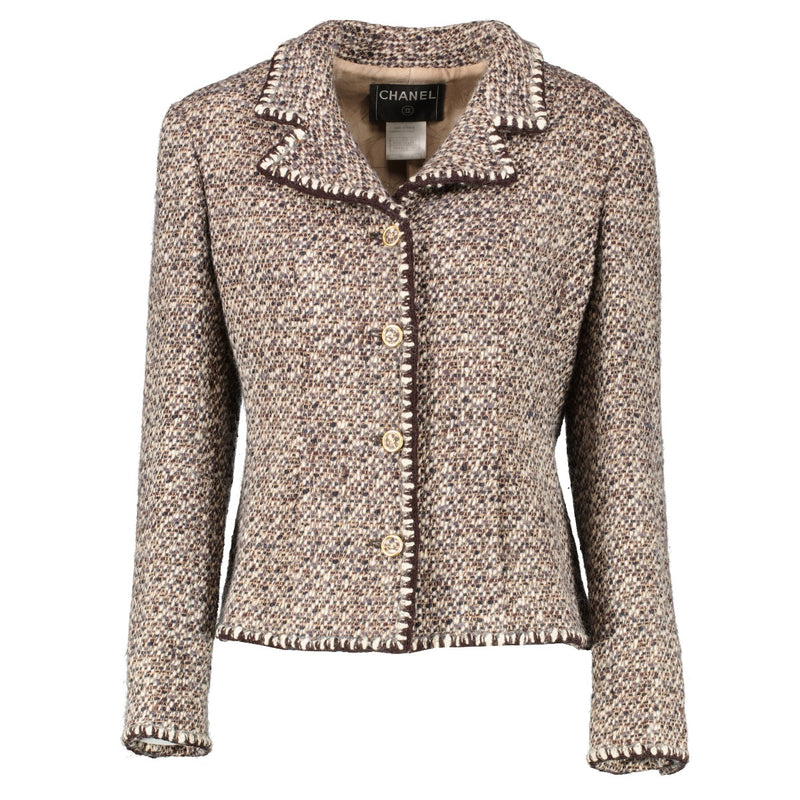 Chanel Fall 2001 Brown Tweed Jacket
