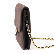 by safe online second hand Chanel Quilted Brown Flap Bag best price online webshop labellov.com best price