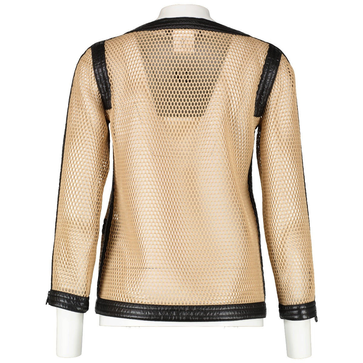 Chanel Mesh Zip Front Jacket - Size 38
