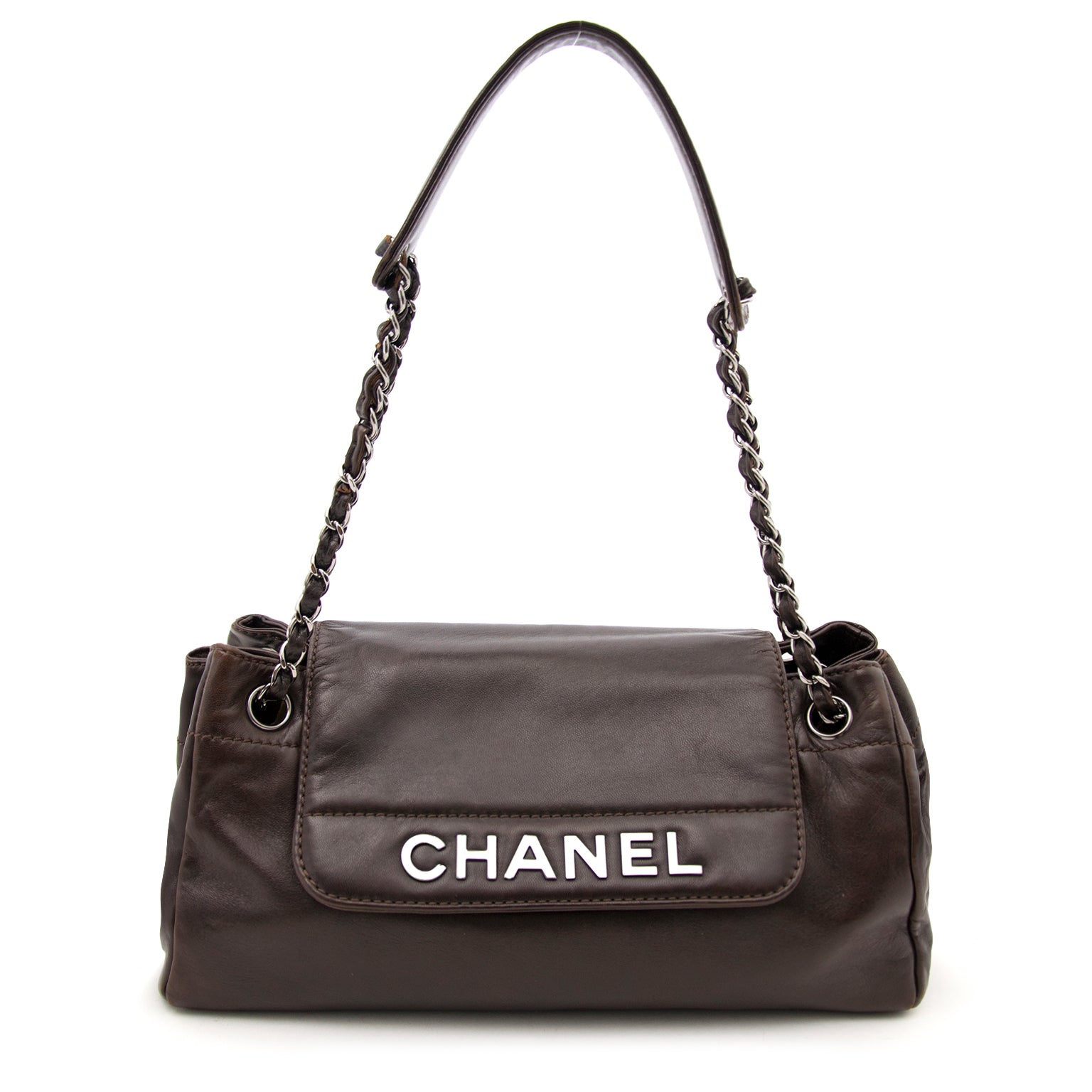 Chanel Brown Leather Shoulder Bag now on www.labellov at the best price, without risks