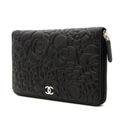 Koop en verkoop uw Chanel Camelia pochette in zwart leder