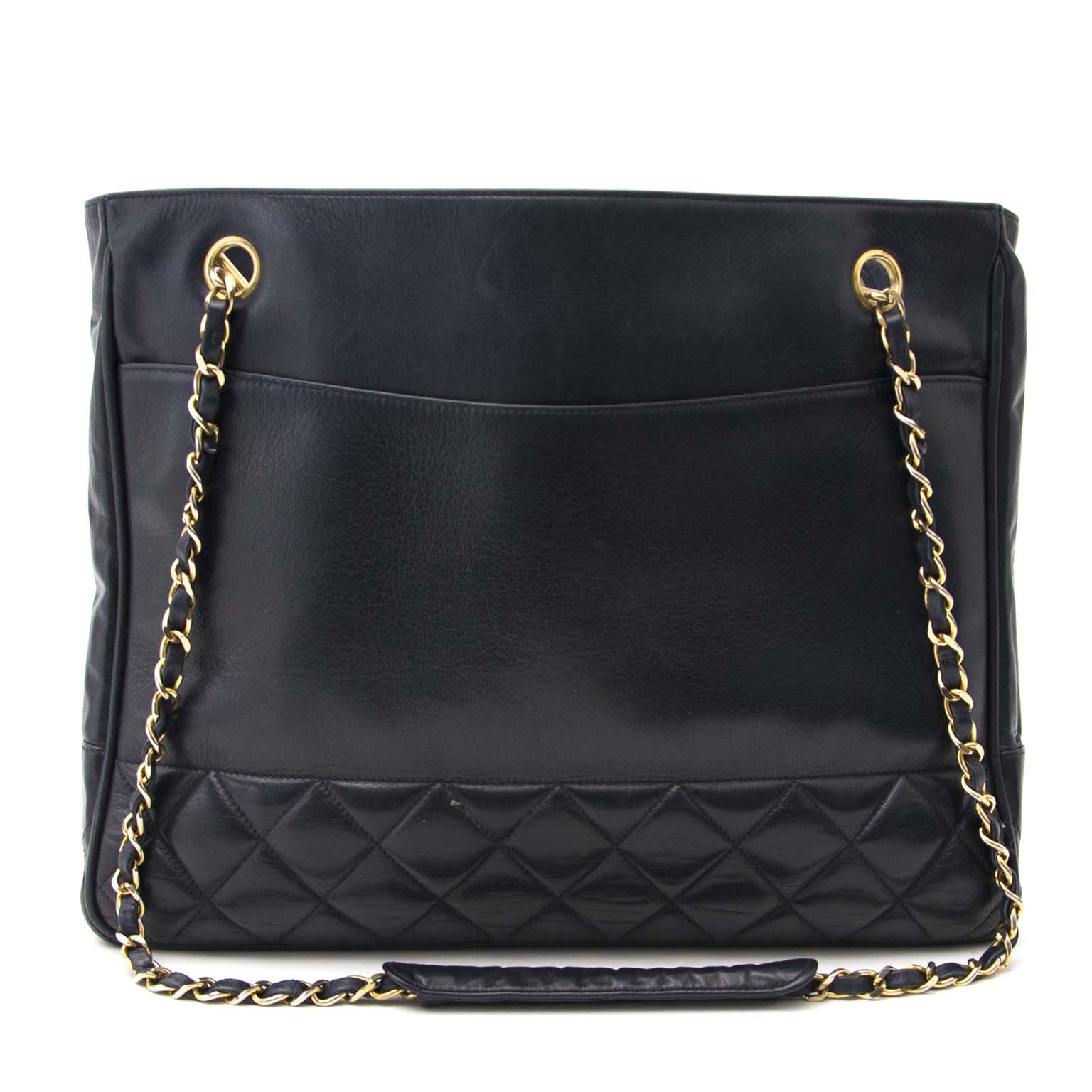 chanel vintage black tote bag now online at labellov.com for the best price