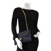 Chanel Dark Blue Flap Bag Buy authentic secondhand Chanel Handbags at the right price at LabelLov vintage webshop. Safe and secure online shopping. Koop authentieke tweedehands Chanel Handtassen bet juiste prijse bij LabelLOV.