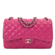 Chanel Bubblegum Pink Jumbo Double Classic Flap Bag PHW for sale at Labellov