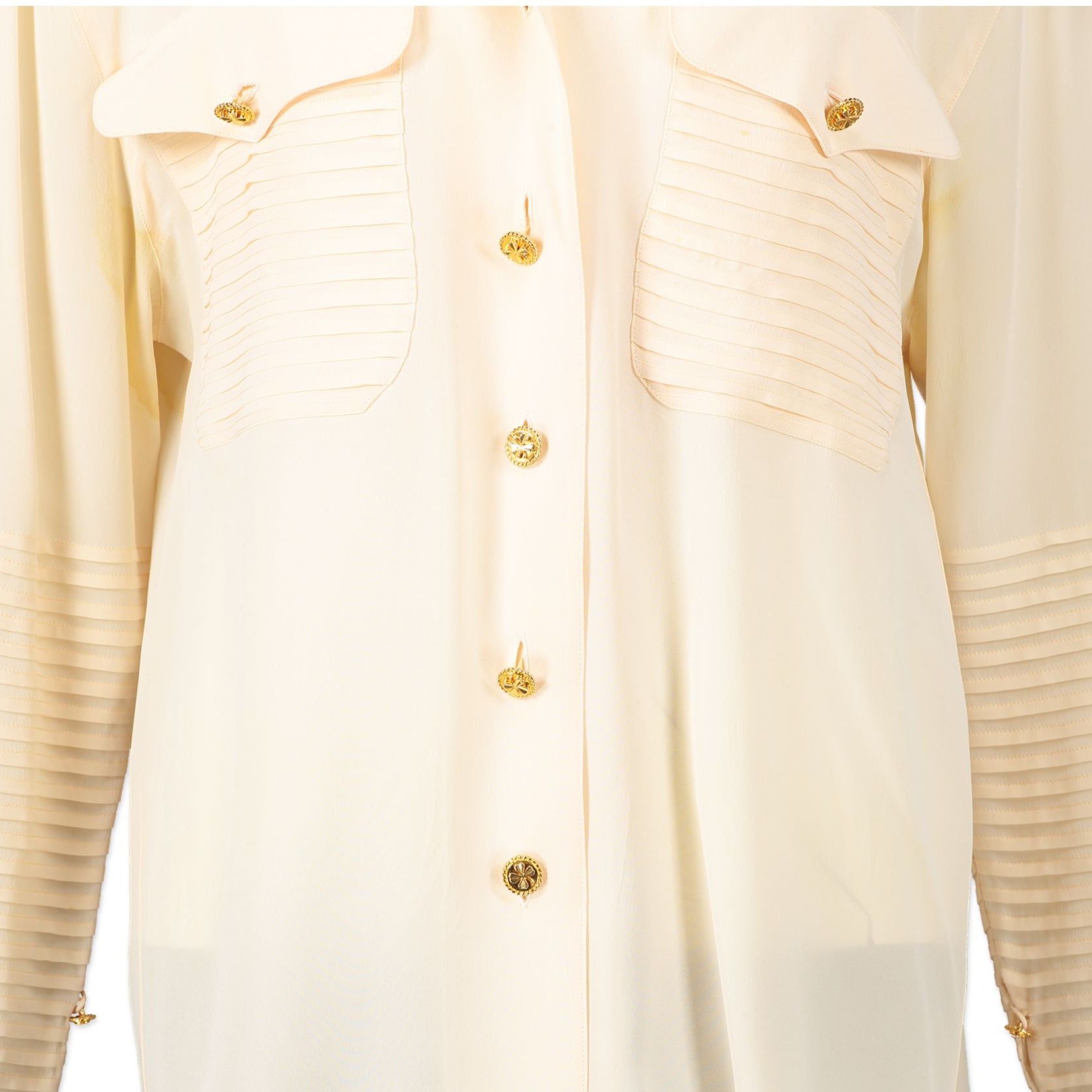 Chanel Silk Cream Blouse
