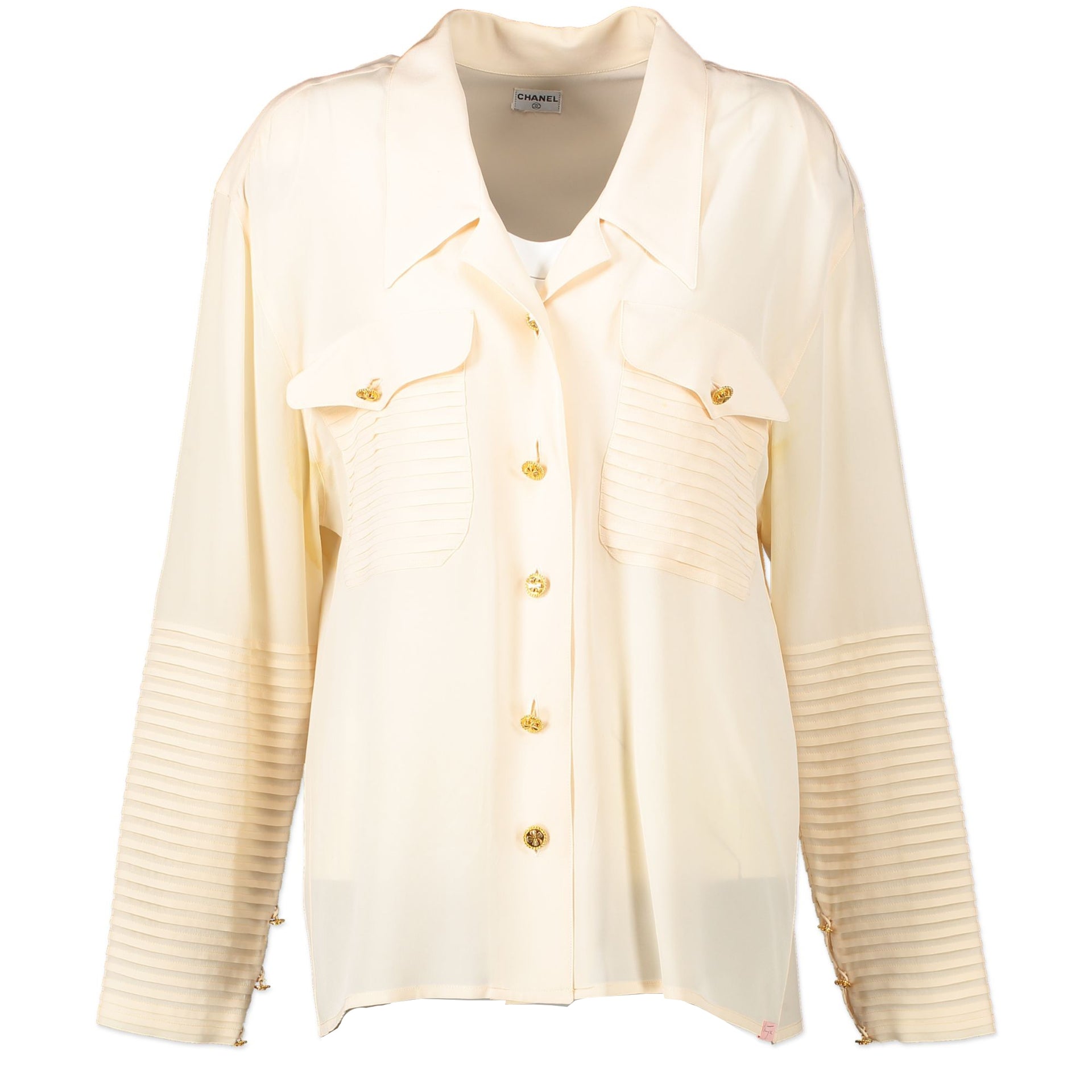 Chanel Silk Cream Blouse